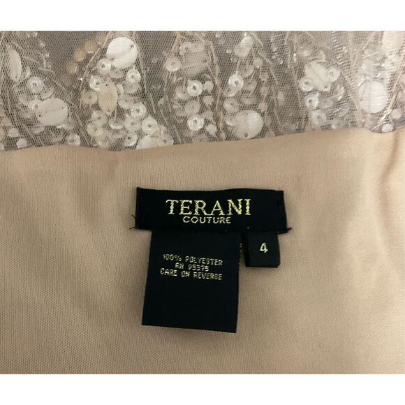 Terani Conture Rhinestone Cocktail Evening Holiday Dress Size 4 - Picture 13 of 16